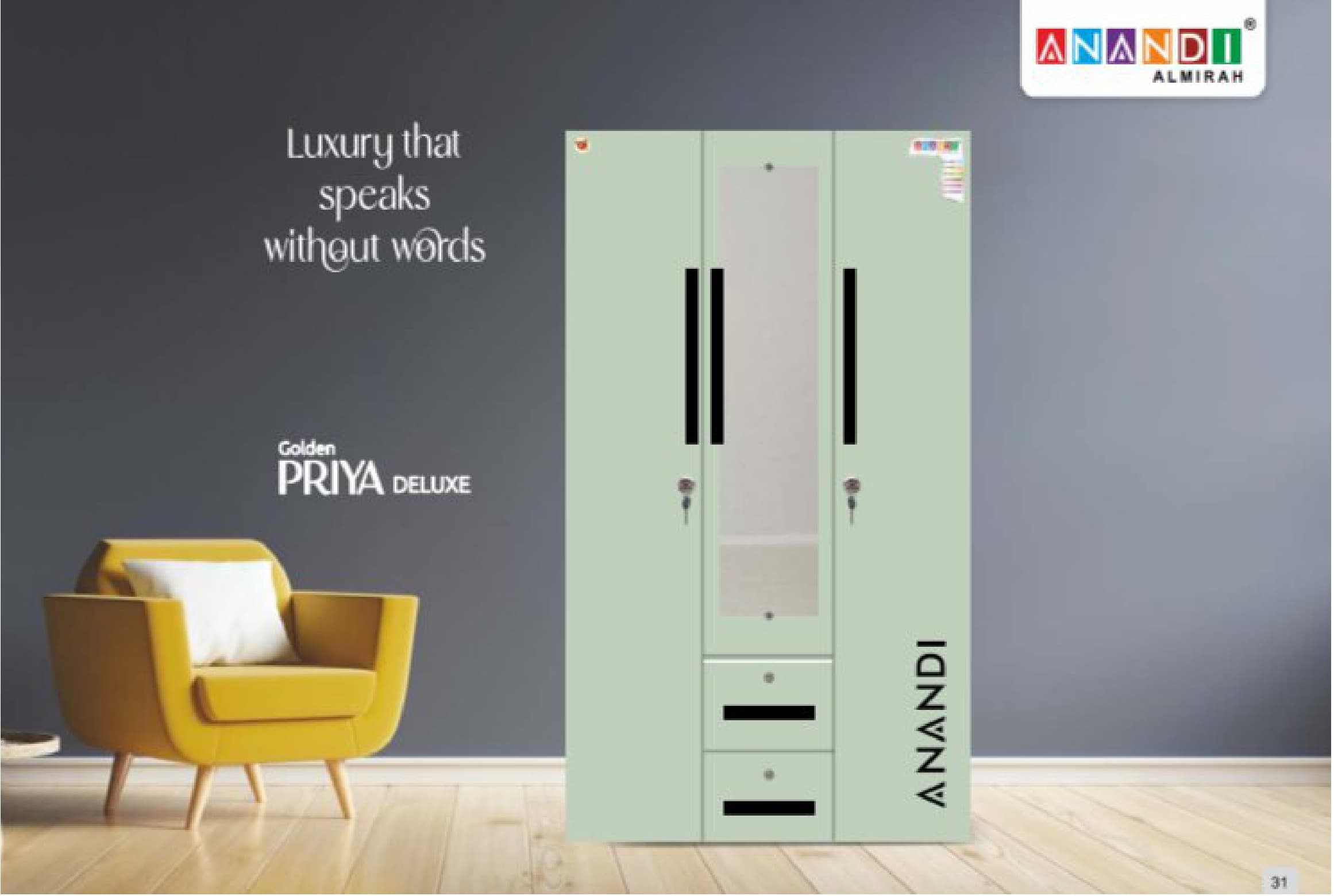 Golden Priya Deluxe Almirah